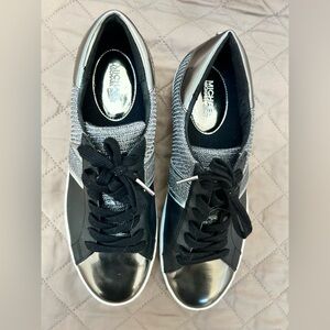 Michael Kors Metallic Black Sneakers